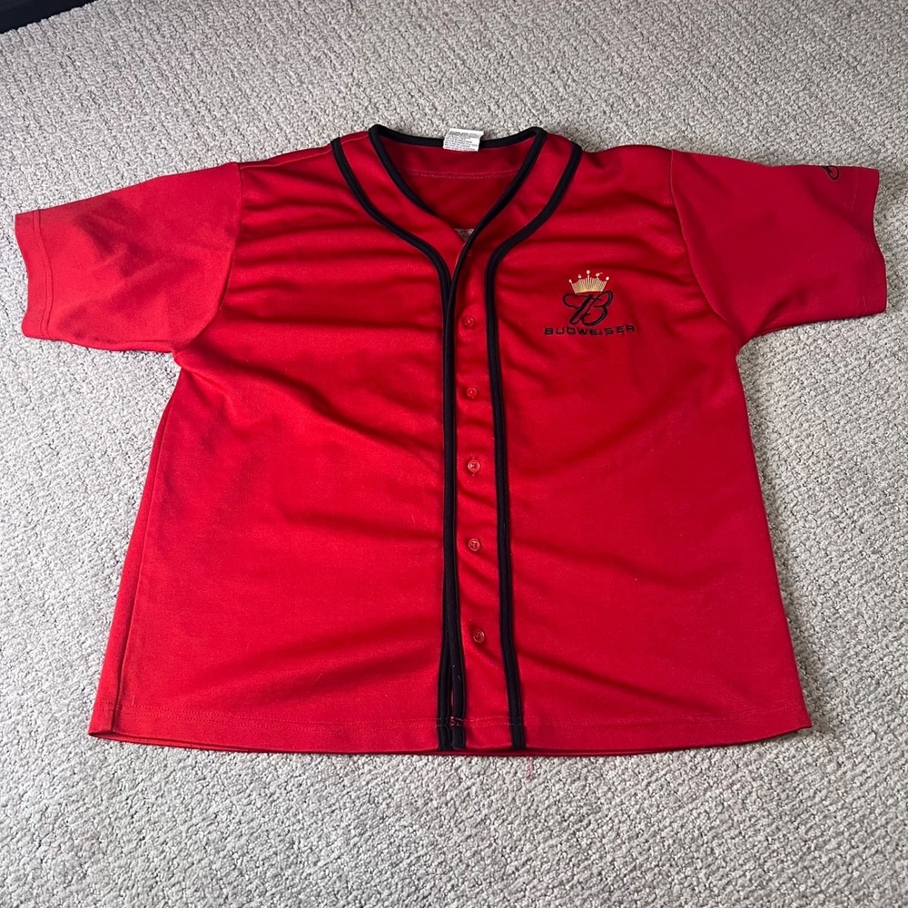 Vintage Dale Earnhardt JR. #8 Budweiser Baseball T-shirt ADULT L